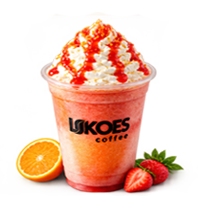 Orange Strawberry Frappe